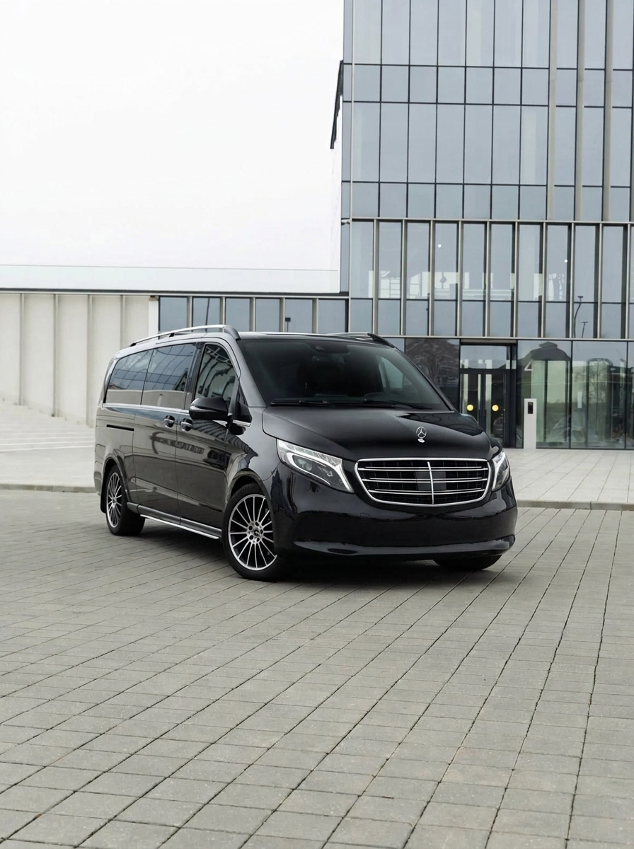Mercedes-Benz V-Class chauffeur driven people carrier for group hourly hire